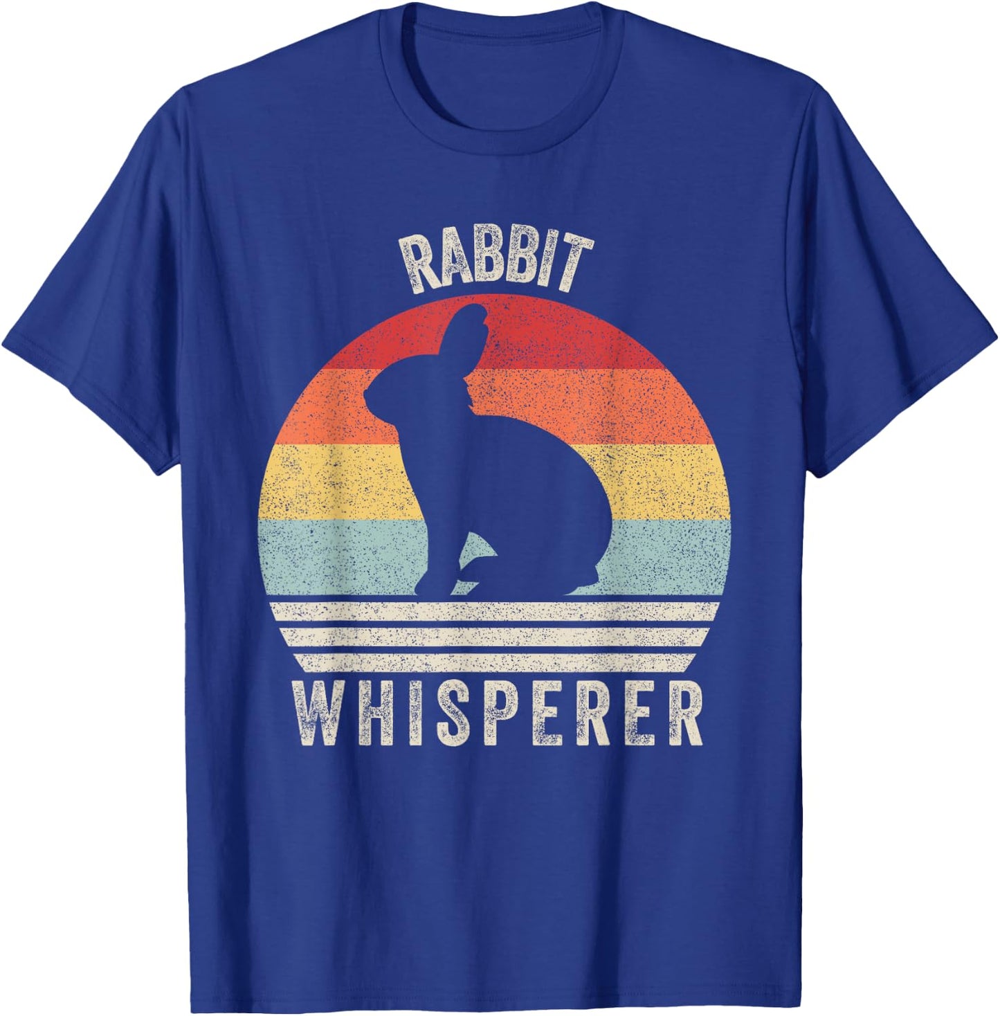 Retro Rabbit Whisperer Shirt Bunny Rabbit Animal Lovers T-Shirt - T-Shirt | Royal