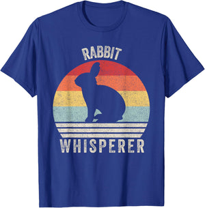 Retro Rabbit Whisperer Shirt Bunny Rabbit Animal Lovers T-Shirt - T-Shirt | Royal