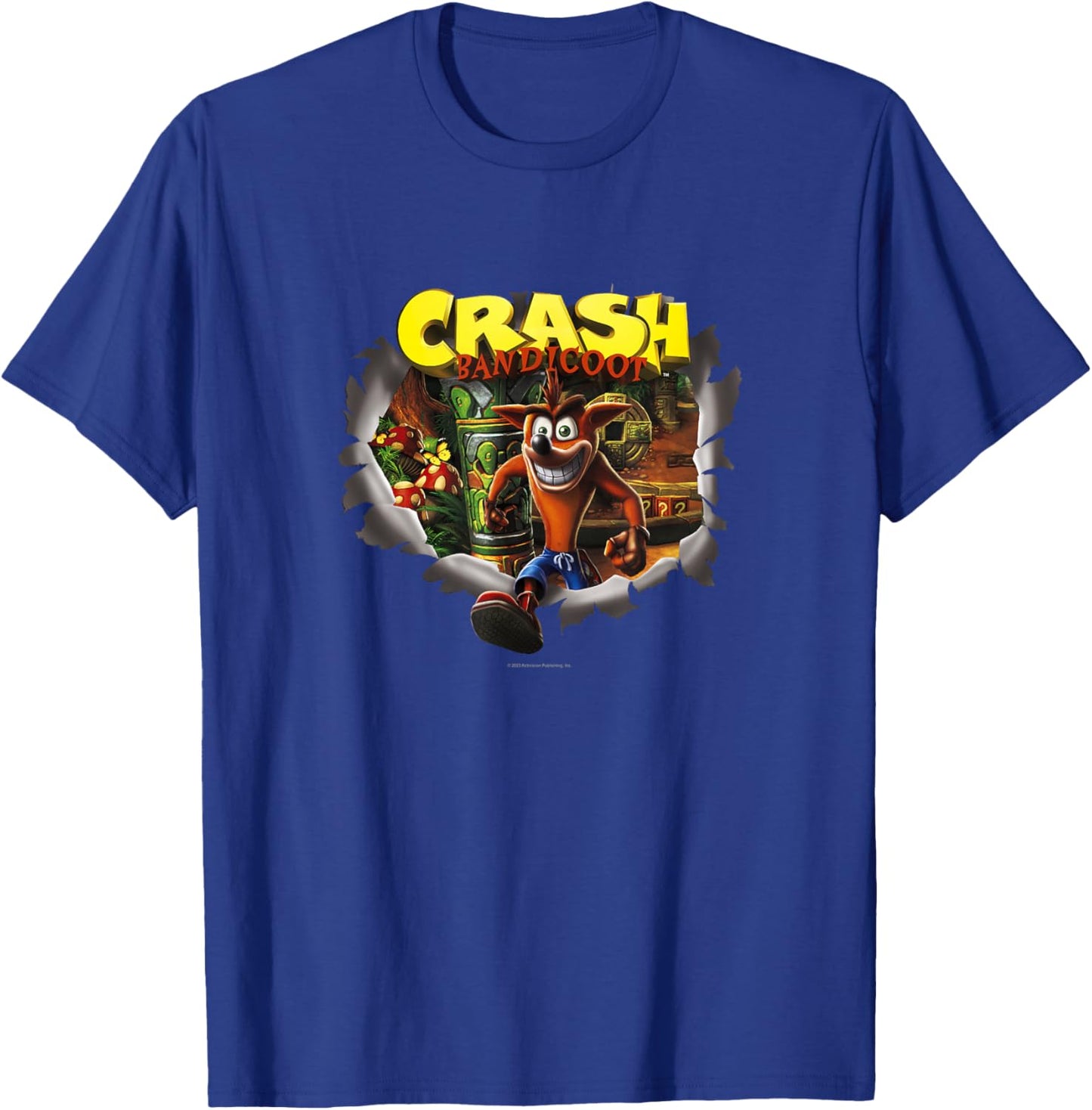 Crash Bandicoot Vintage Island Breakthrough Game Poster T-Shirt - T-Shirt | Royal