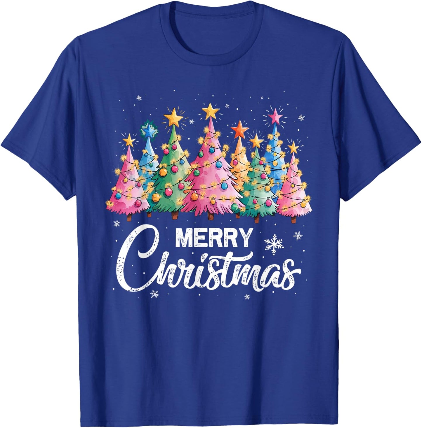Merry Christmas Pink Christmas Tree, Pink Christmas Costume T-Shirt - T-Shirt | Royal