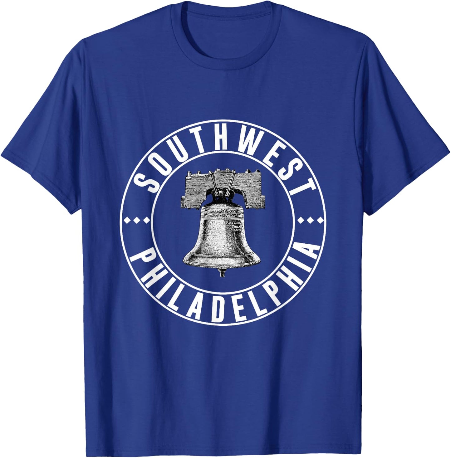Southwest Philly Neighborhood Philadelphia Liberty Bell T-Shirt - T-Shirt | Royal