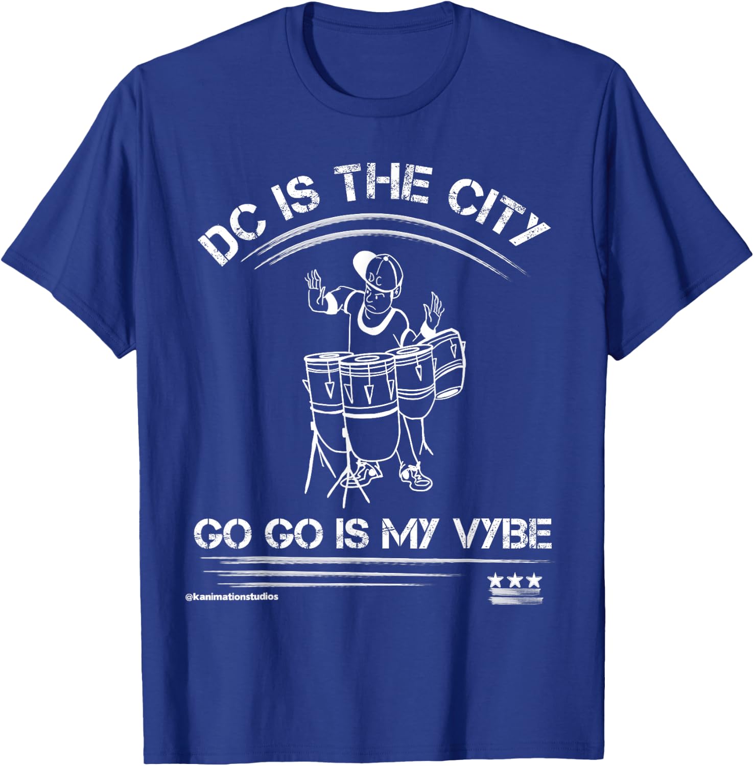 Washington DC is the City Go Go is my Vybe Music T-Shirt - T-Shirt | Royal
