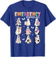 Emergency Department Ghost ER Nurse Halloween Spooky Season T-Shirt - T-Shirt | Royal