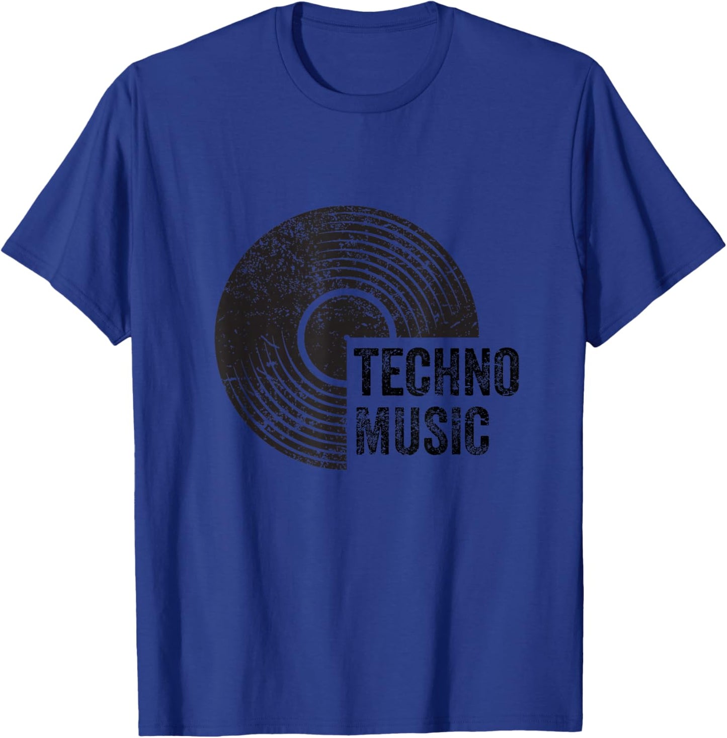Vintage Techno Musikhemd aus Vinyl, Partyoutfit T-Shirt - T-Shirt | Royal