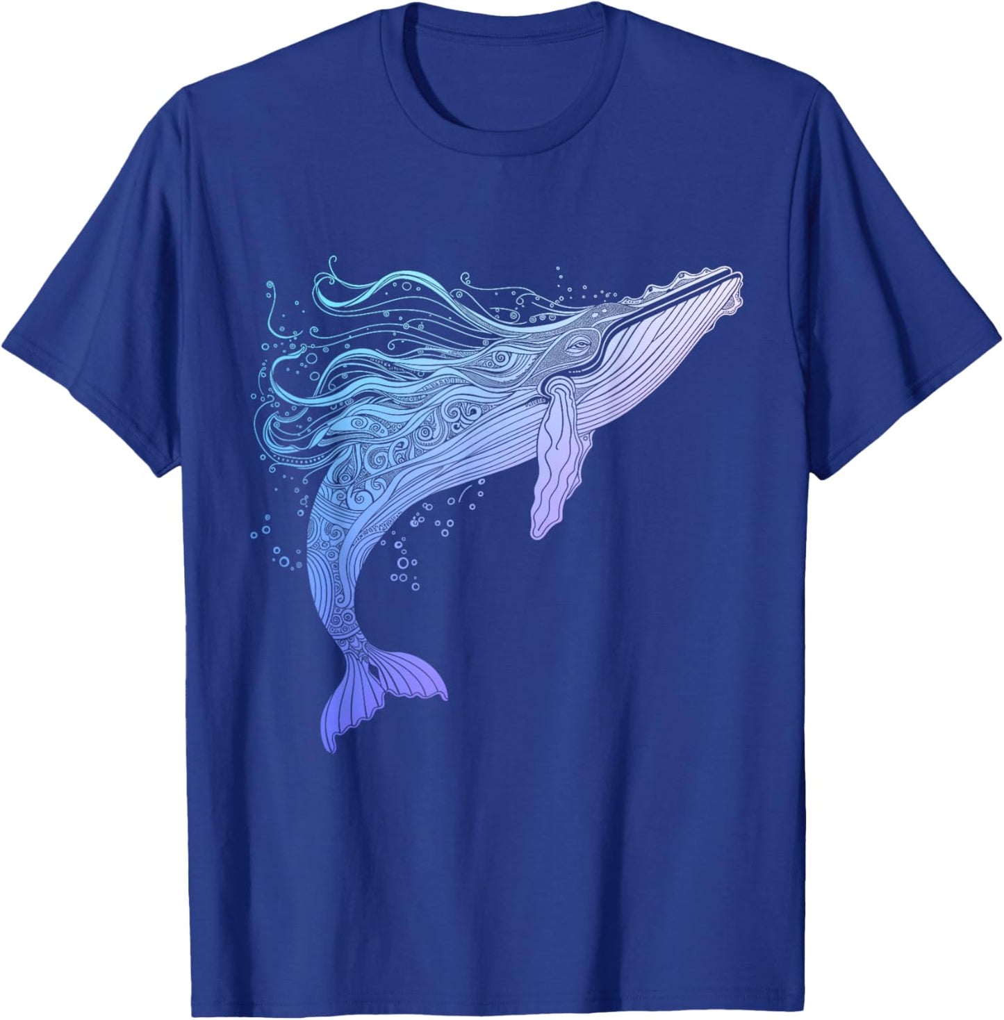 Blue Whale Humpback Whale Lover T-Shirt - T-Shirt | Royal