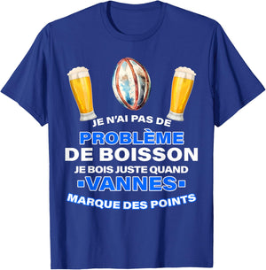 Valves Rugby Fans Aperitif Beer Spirit Club Humour , Black, S T-Shirt - T-Shirt | Royal