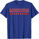 Missouri Softball Red Vintage Text T-Shirt - T-Shirt | Royal