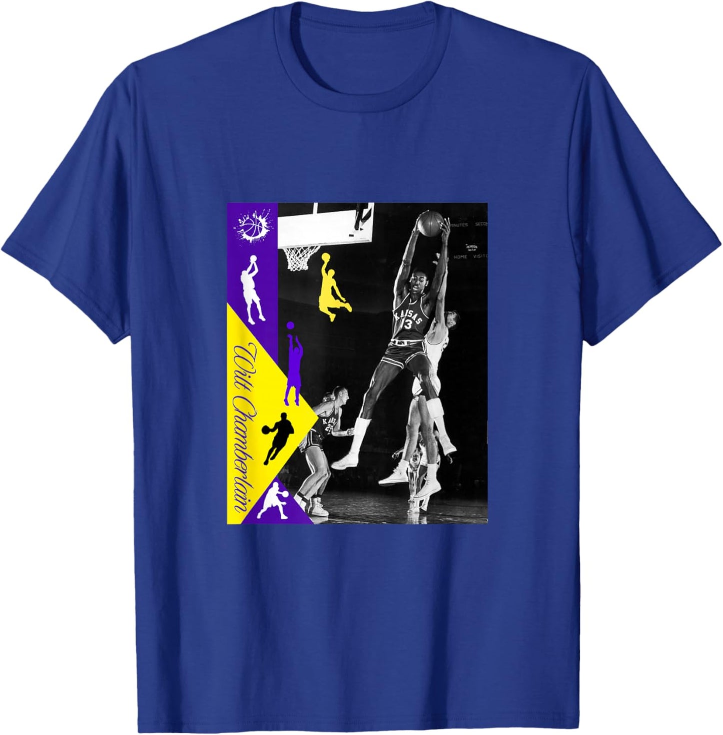 Great Moment Store Kids Black NBA Cartoon T-Shirt - T-Shirt | Royal