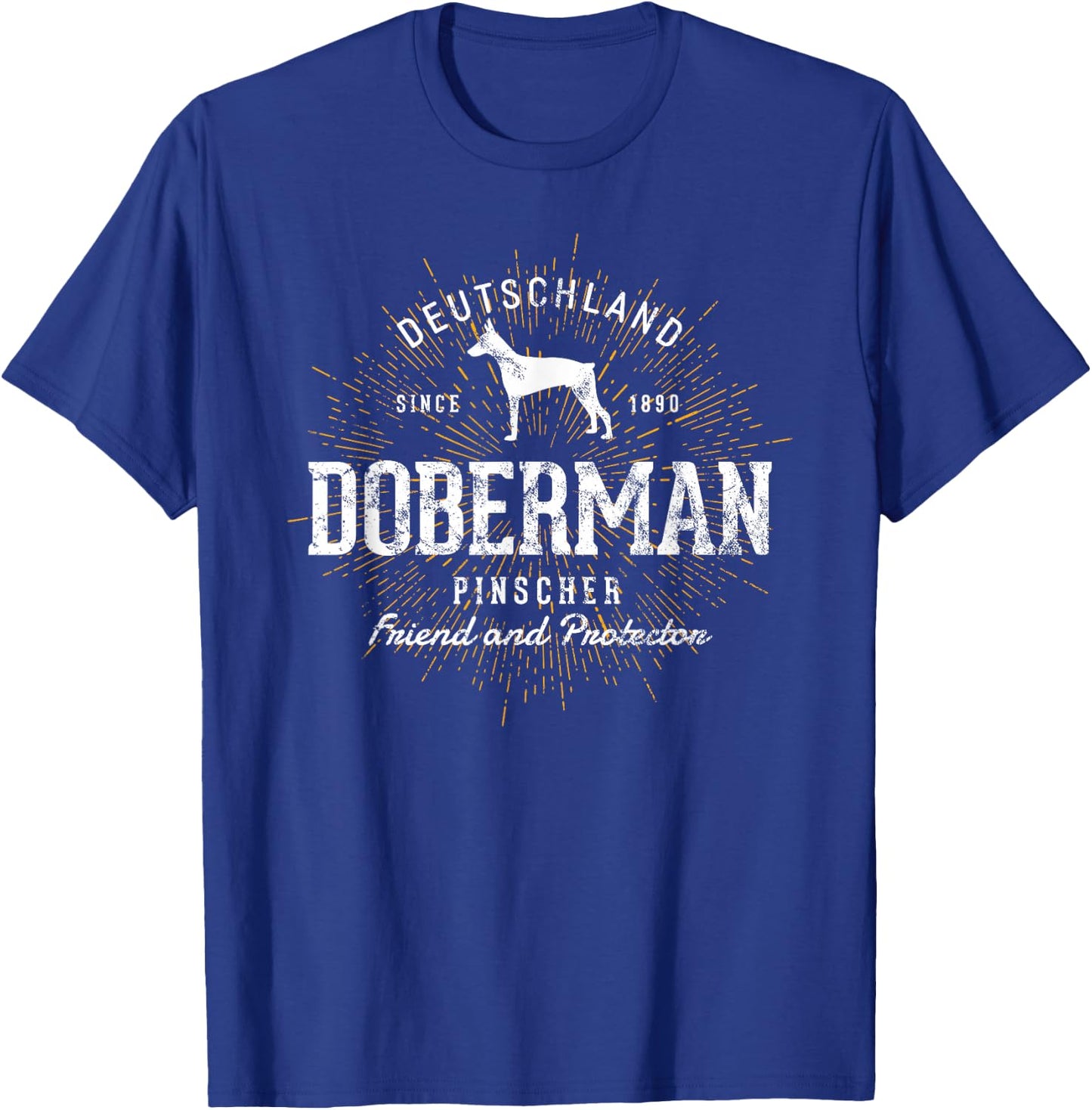 Retro Doberman Pinscher Vintage T-Shirt - T-Shirt | Royal