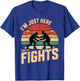 I'm Just Here for The Fights Hockey Fan Banter T-Shirt - T-Shirt | Royal