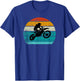Dirt Bike Motocross Motorcycle Vintage Retro Boys Men T-Shirt - T-Shirt | Royal