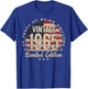 Vintage 1965 Limited Edition 60-Year-Old Gifts USA Flag T-Shirt - T-Shirt | Royal