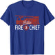 3rd Birthday Firetruck Shirt, Boys 3 Year Old Fireman Party T-Shirt - T-Shirt | Royal