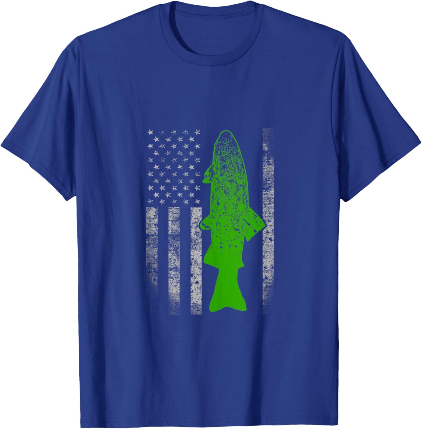 Rainbow Trout Flag - Cool Rainbow Trout Fishing T-Shirt - T-Shirt | Royal