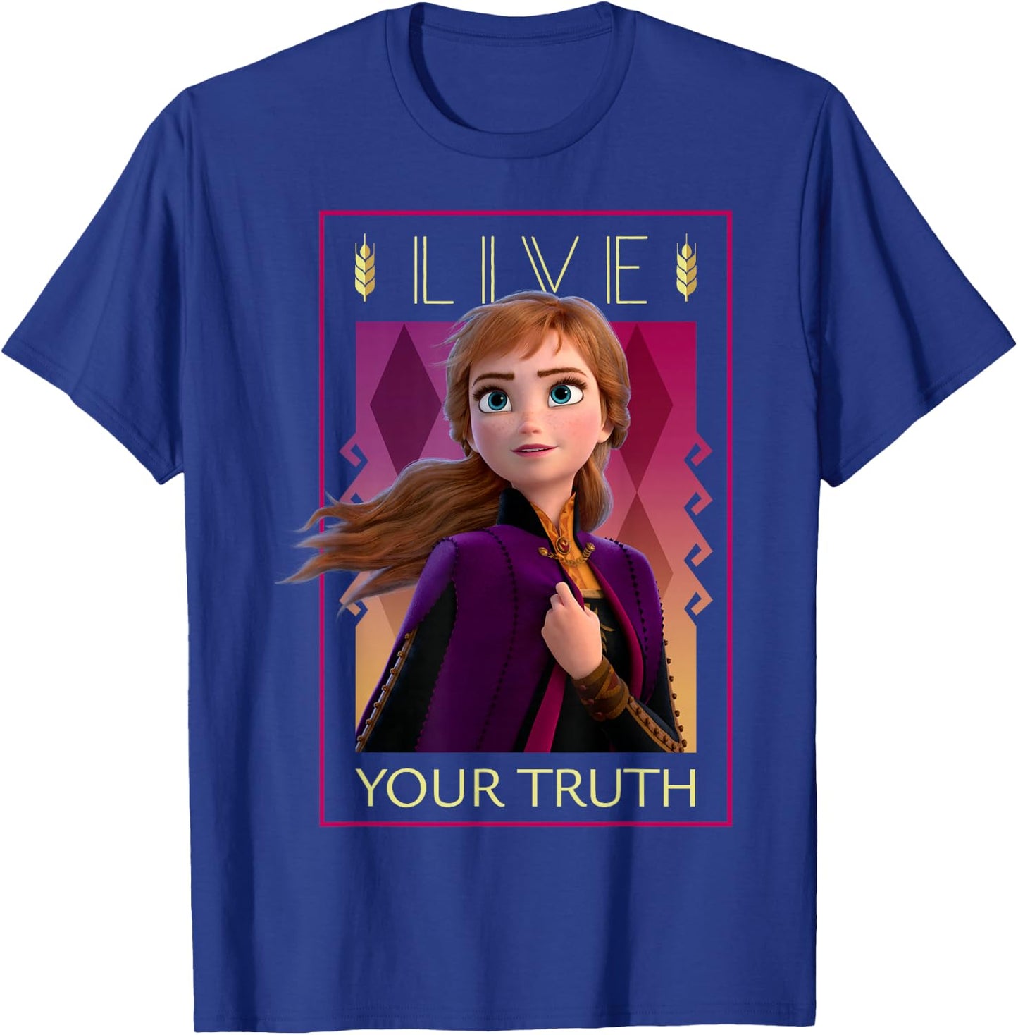 Disney Frozen 2 Live Your Truth Poster T-Shirt - T-Shirt | Royal