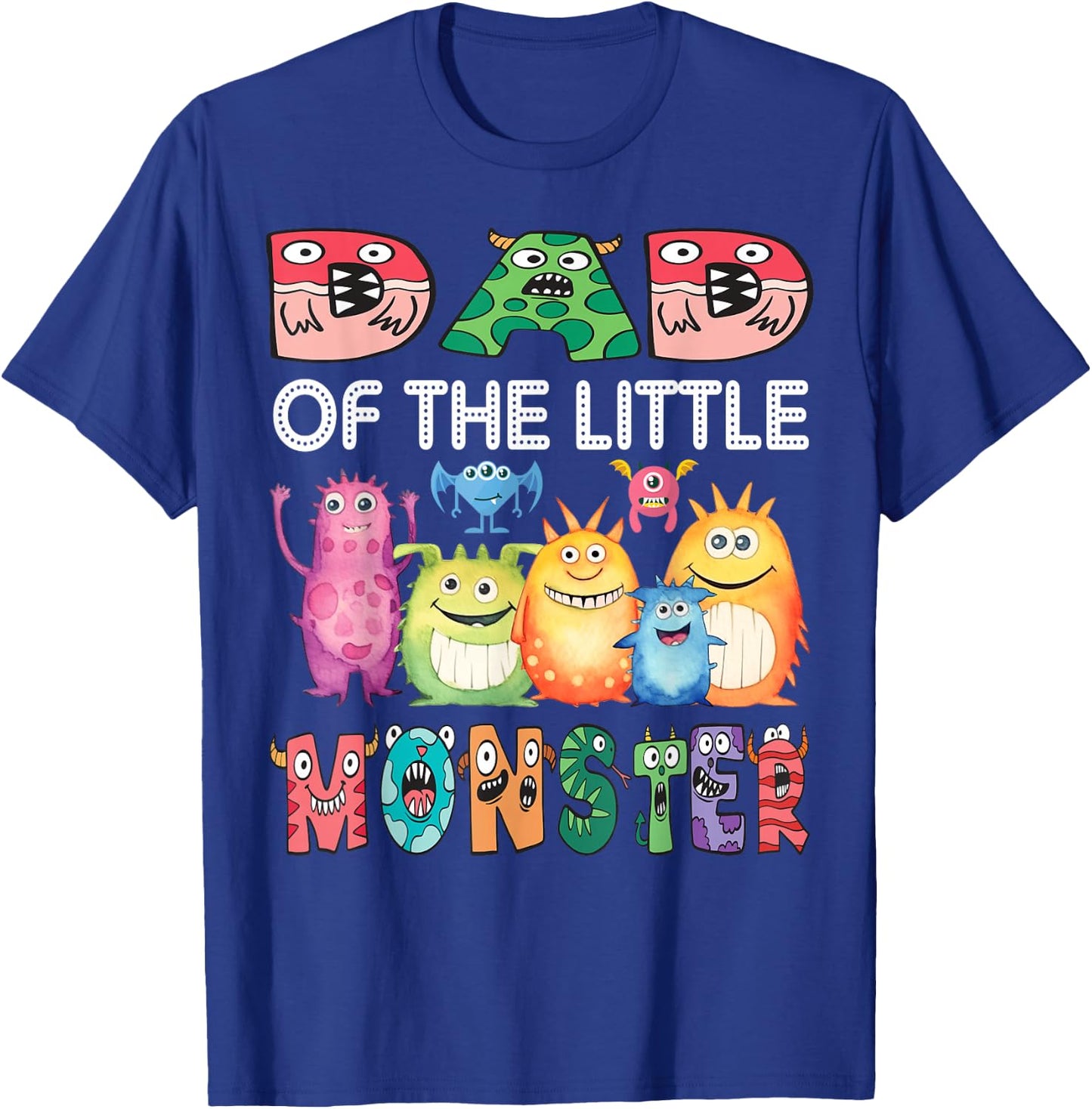 Dad Of The Little Monster Kids 1St Birthday Party T-Shirt - T-Shirt | Royal