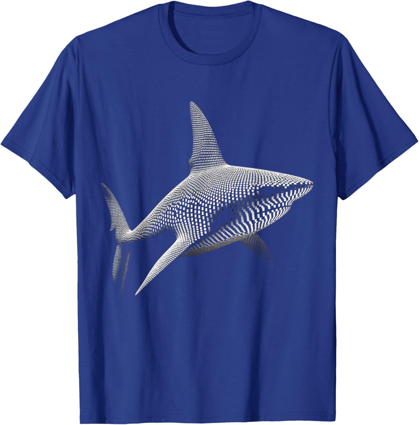 Shark Pixel Graphic Animal Art Shark T-Shirt - T-Shirt | Royal