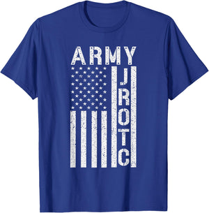 Army JROTC US Army Junior ROTC United State Flag JROTC Cadet T-Shirt - T-Shirt | Royal