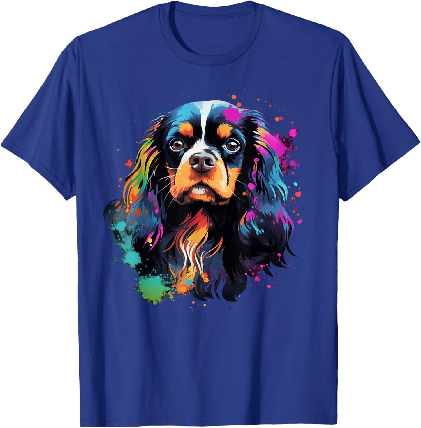 Cute painted Cavalier King Charles Spaniel T-Shirt - T-Shirt | Royal