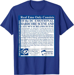 Real Emo Only Consists T-Shirt - T-Shirt | Royal