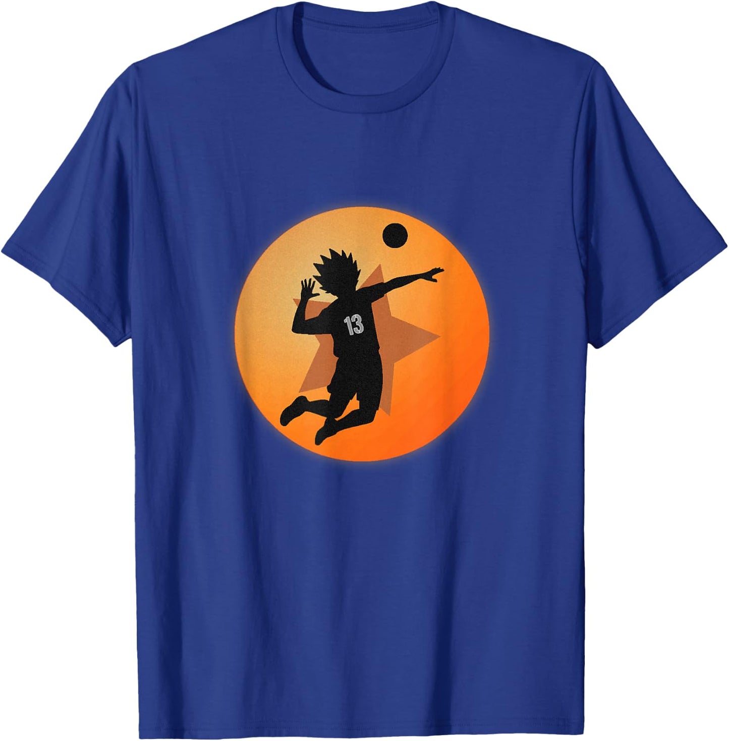 Anime Merch Japanese Number 13 Star Anime Volleyball T-Shirt - T-Shirt | Royal