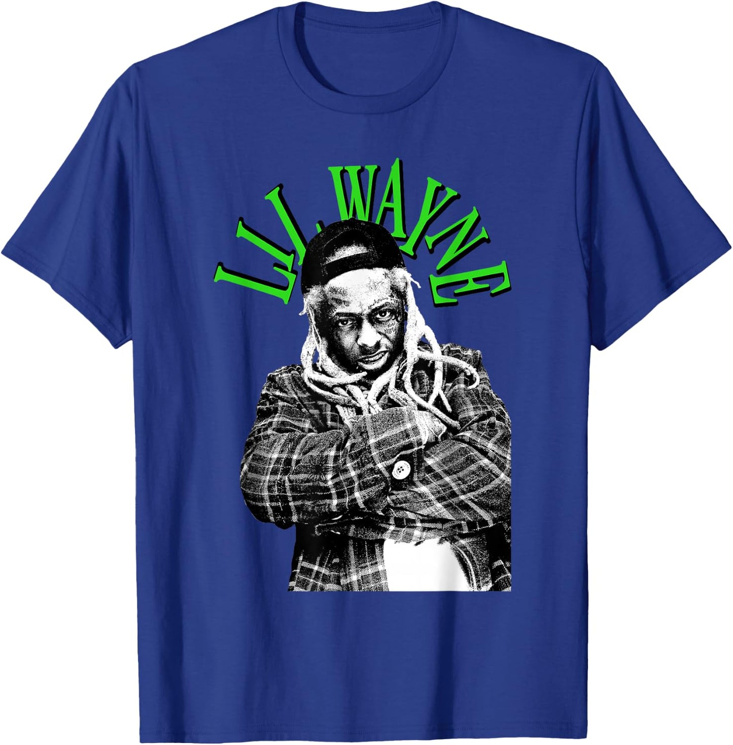 Lil Wayne Green Photo T-Shirt - T-Shirt | Royal