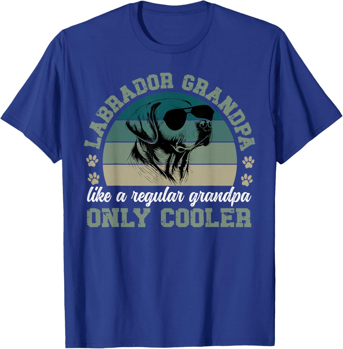 Cool Labrador Grandpa Labrador Grandfather Lab Grandpa T-Shirt - T-Shirt | Royal