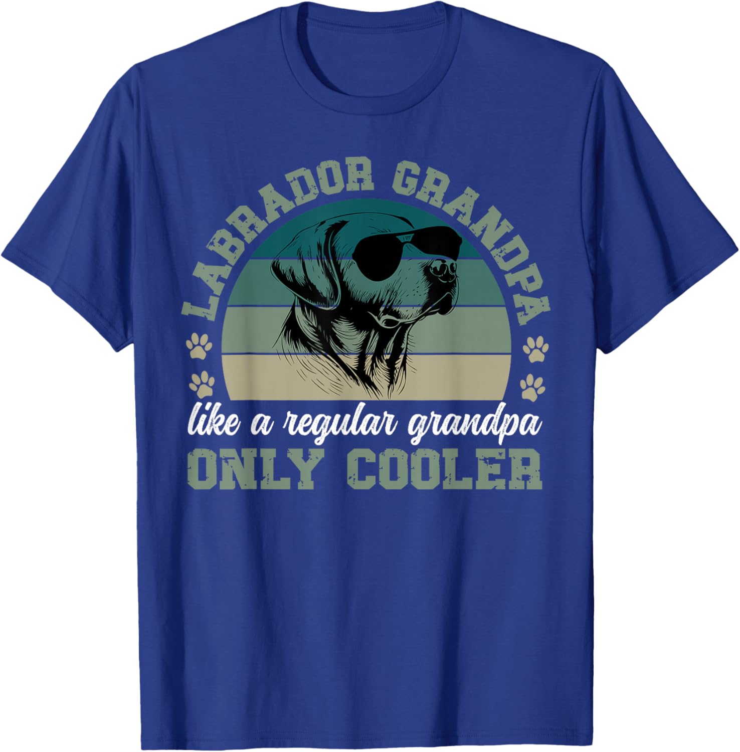 Cool Labrador Grandpa Labrador Grandfather Lab Grandpa T-Shirt - T-Shirt | Royal