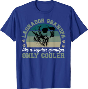 Cool Labrador Grandpa Labrador Grandfather Lab Grandpa T-Shirt - T-Shirt | Royal