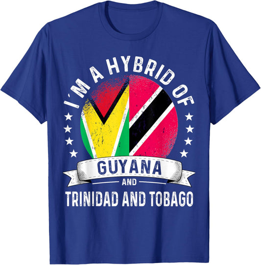Guyana Flag Trinidad&Tobago Grown Country Trinidadian Flag T-Shirt - T-Shirt | Royal