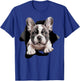 French Bulldog Puppy Funny Torn Puppies Dogs Parents T-Shirt - T-Shirt | Royal