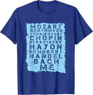 Famous Classical Music Composer Gift Musician Mozart T-Shirt - T-Shirt | Royal
