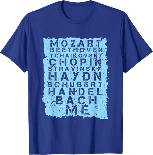 Famous Classical Music Composer Gift Musician Mozart T-Shirt - T-Shirt | Royal