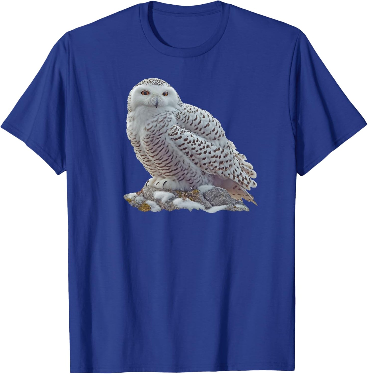 Bird Series. Snowy Owl. T-Shirt - T-Shirt | Royal