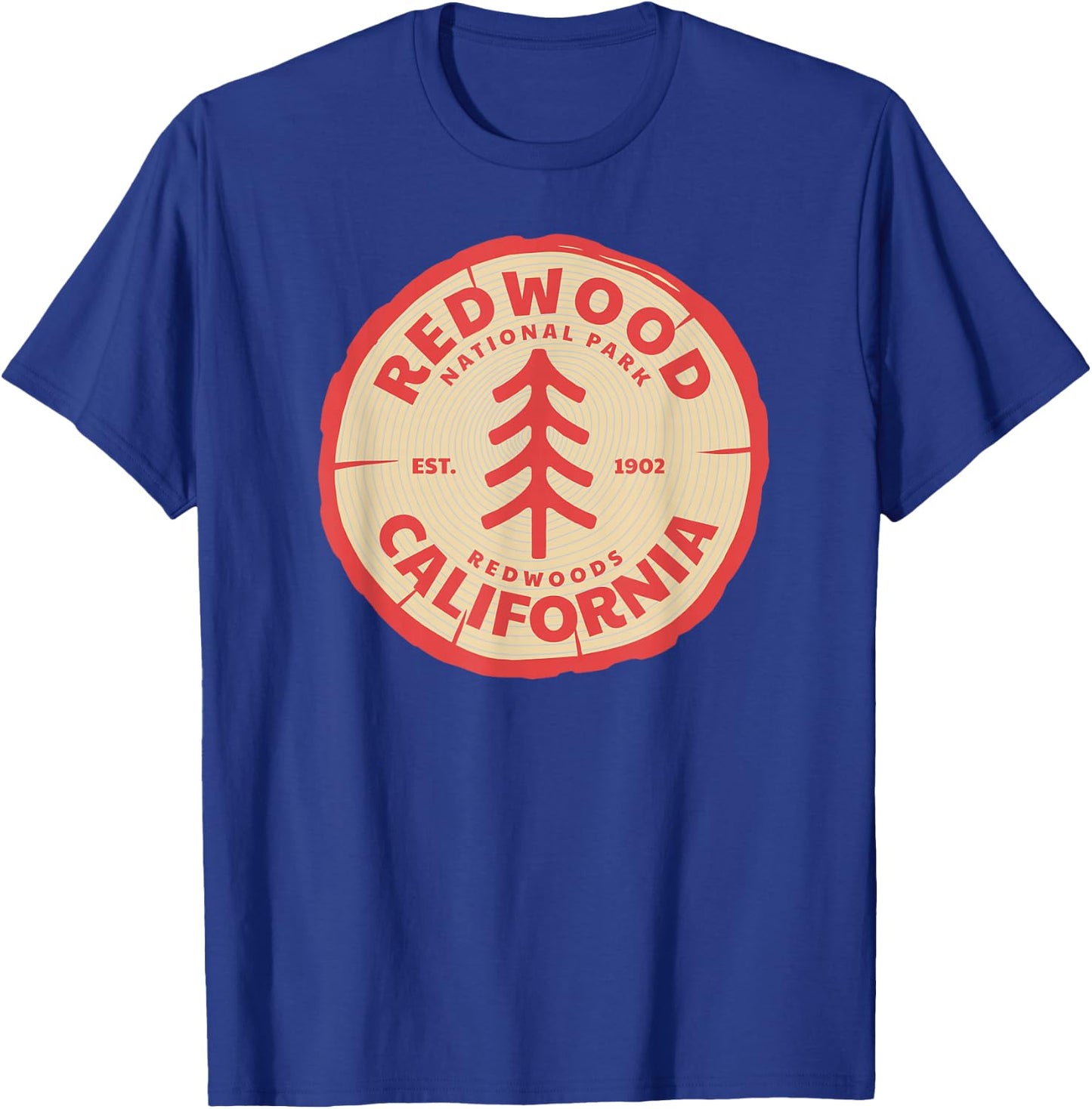 Redwood Trees in the National Forest T-Shirt - T-Shirt | Royal