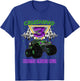 Monster Truck Crushing 3 Years Old Three 3rd Birthday T-Shirt - T-Shirt | Royal