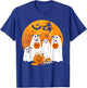 Group Halloween Whippets As Boo Ghosts With Candies T-Shirt - T-Shirt | Royal