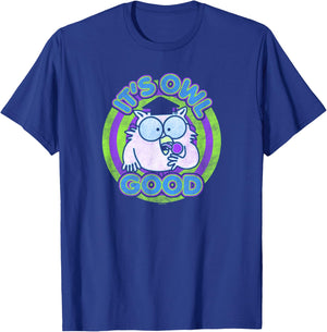 Tootsie Roll Pop It's Owl Good Logo T-Shirt - T-Shirt | Royal