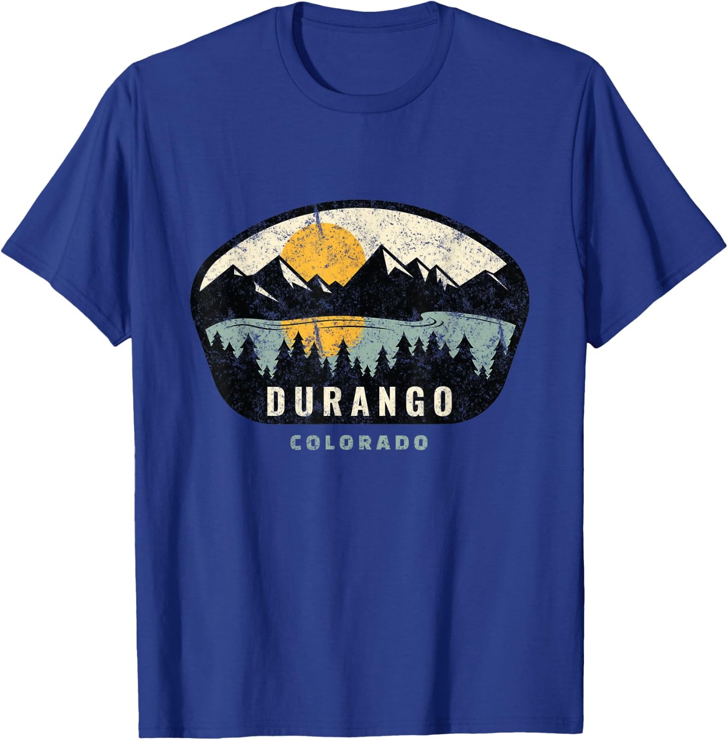 Durango Colorado, Outdoors, CO Vacation Souvenir T-Shirt - T-Shirt | Royal