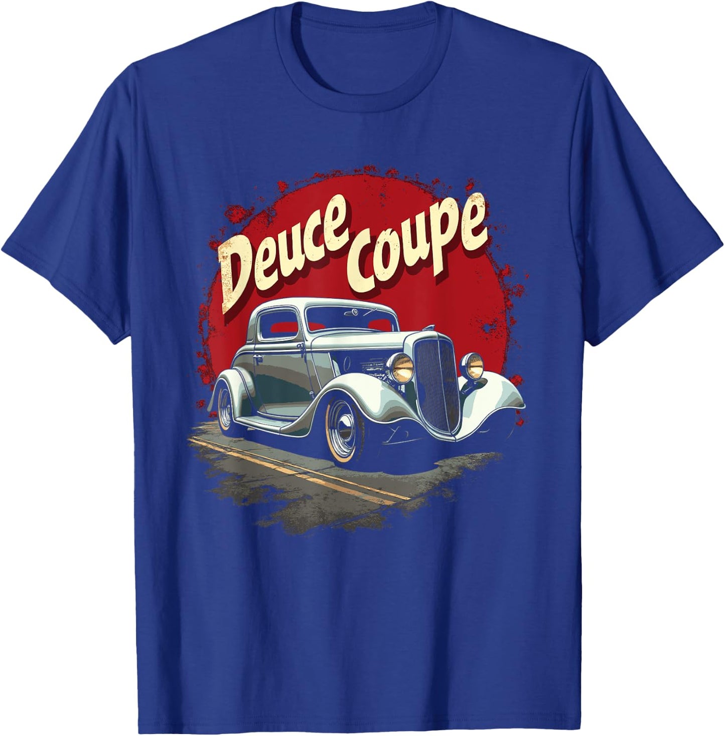 Retro Hot Rods car graphic Classic 32 Deuce Coupe Hot Rod T-Shirt - T-Shirt | Royal