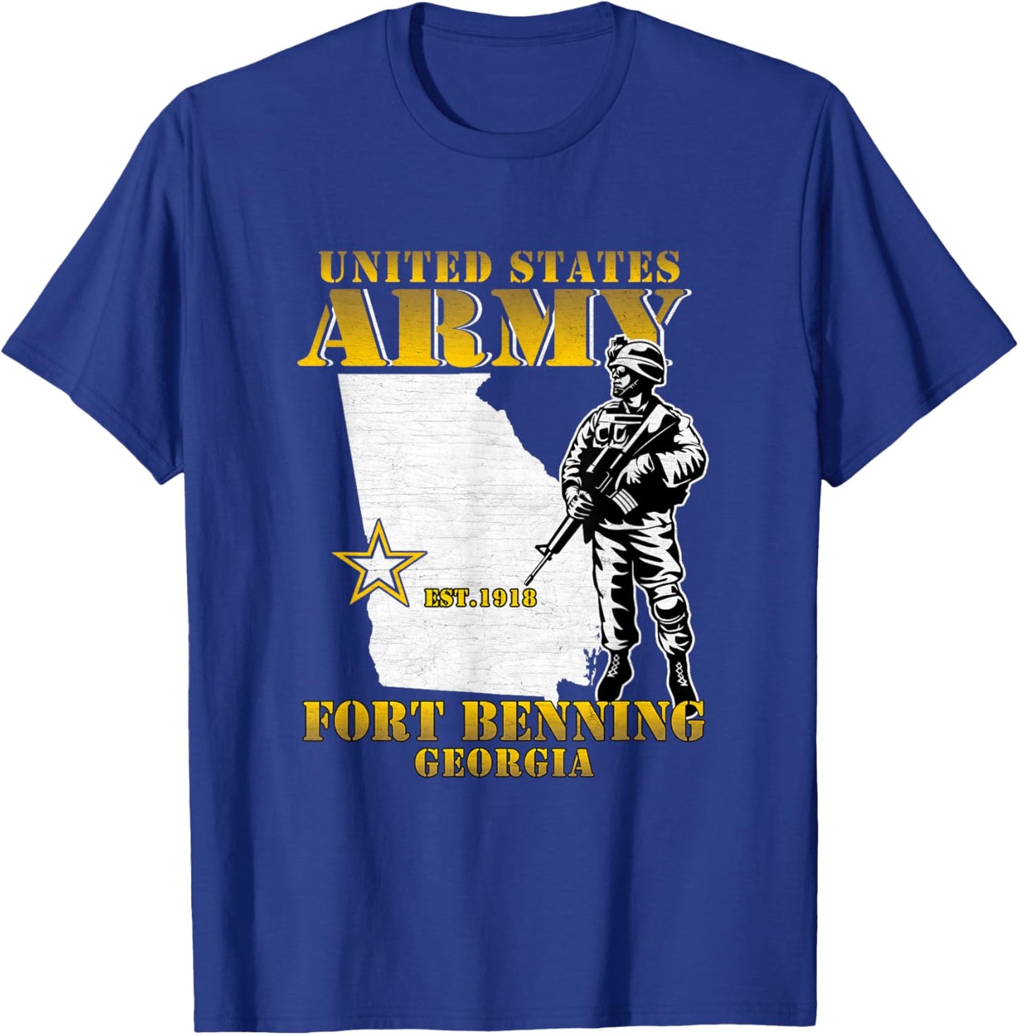 Ft Benning Us Army Base Fort Benning Georgia Ga Sand Hill T-Shirt - T-Shirt | Royal