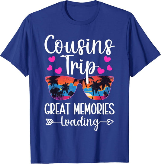 Kids Cousin Cruise Summer Vacation Memories Trip Cousin Crew T-Shirt - T-Shirt | Royal