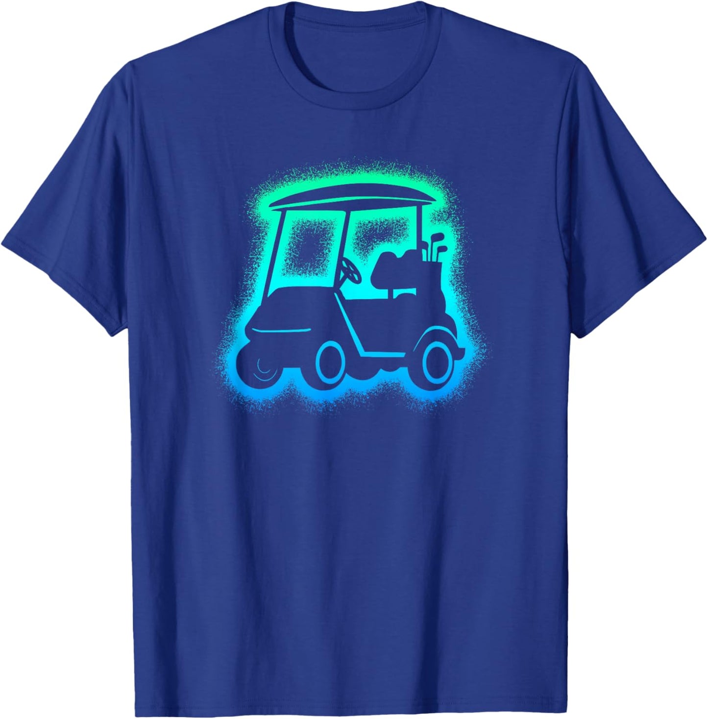 Golf Cart Golfer Kids Men Boys Golfing T-Shirt - T-Shirt | Royal