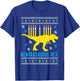 Menorasaurus Rex Trex Menorah Ugly Hanukkah Chanukkah Gift T-Shirt - T-Shirt | Royal