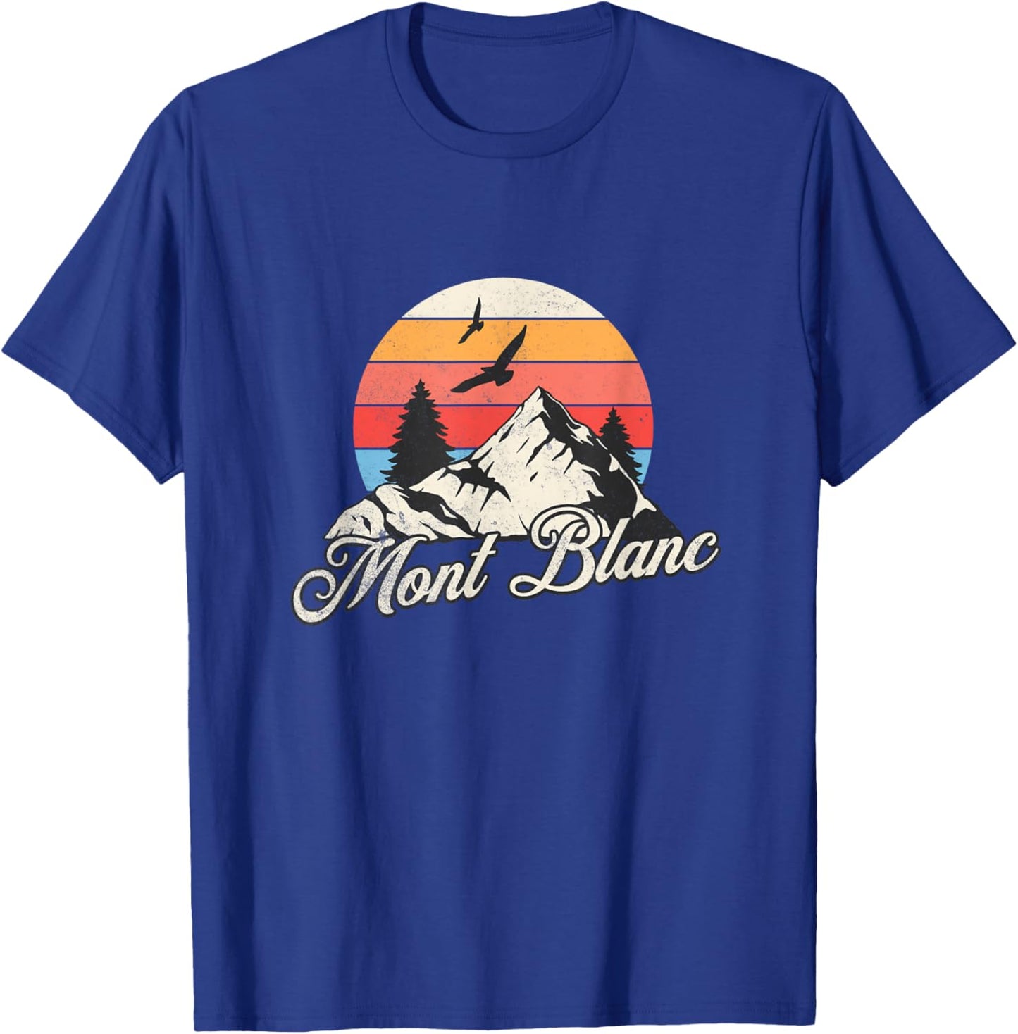 Mont Blanc Souvenir / Mont Blanc , Black, S T-Shirt - T-Shirt | Royal
