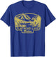 Flathead Lake Mountains Montana Hiking Outdoors Vintage T-Shirt - T-Shirt | Royal