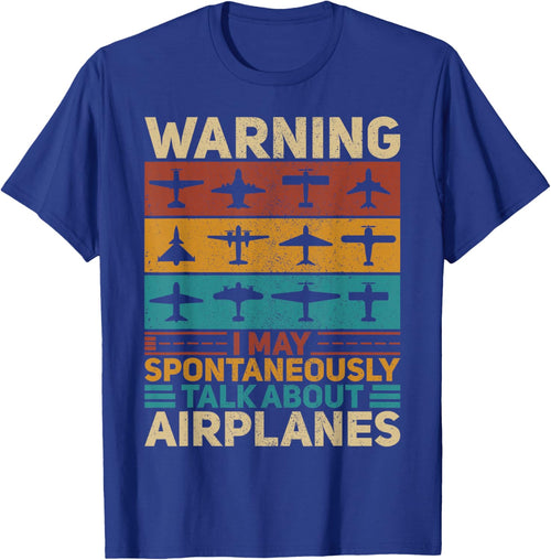 I May Talk About Airplanes Vintage Pilot & Aviation Airplane