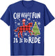 Oh What Fun It Is To Ride Funny Horse Christmas Women Girls T-Shirt - T-Shirt | Royal