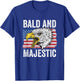 Bald and Majestic 4th of July Independence Day Bald Eagle T-Shirt - T-Shirt | Royal