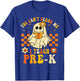 You Can't Scare Me I Teach Pre-K Halloween Teacher Ghost T-Shirt - T-Shirt | Royal
